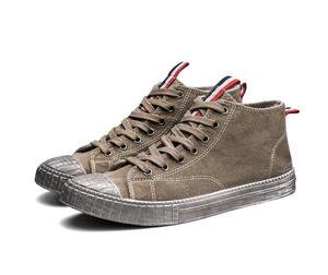 Custom Low MOQ 600 paia <span class=keywords><strong>di</strong></span> <span class=keywords><strong>scarpe</strong></span> Casual da uomo con tomaia in tela e suola in gomma - Product Image 4