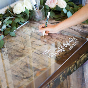 <span class=keywords><strong>Libro</strong></span> de invitados con personalidad, letrero de acrílico transparente para bodas, decoraciones modernas para bodas - Product Image 1