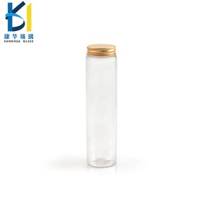 Bán buôn rỗng Ống ThủY Tinh tre nắp vặn 220ml 200ml chai thủy tinh lọ - Product Image 2