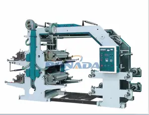 Hoge snelheid pp niet geweven stof, flexodruk machine roll to roll type/flexo drukmachine voor pp non woven zak en plastic