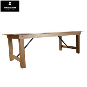 Gỗ thông Ăn Gấp Bảng cho Tổ Chức Sự Kiện Tiệc với Chân Gỗ Sồi - Product Image 3