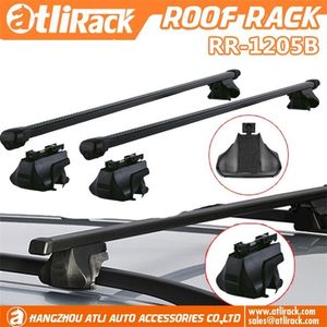 ATLIRACK RR1201B Barre transversale <span class=keywords><strong>de</strong></span> toit en aluminium/fer 120cm Porte-bagages universel avec serrure au-dessus <span class=keywords><strong>de</strong></span> 100kg Capacité <span class=keywords><strong>de</strong></span> charge - Product Image 6