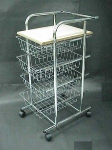 high quality square 3 tier stainless steel wine serving <b>trolley</b> - Product Image 2