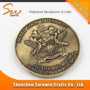 Bronce antiguo de la galjanoplastia monedas / logotipo en relieve monedas de metal / globle venta monedas de metal - Product Image 3