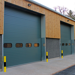KENVO DOOR <span class=keywords><strong>Porte</strong></span> <span class=keywords><strong>sectionnelle</strong></span> automatique industrielle en acier avec palan à chaîne Isolation thermique certifiée ISO9001 Classement au feu B1 - Product Image 1