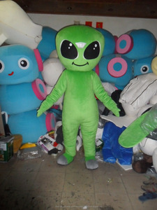 Belle vert alien costume de mascotte pour adultes/alien costume adulte - Product Image 2