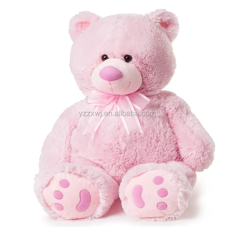 Grand ours en peluche rose/grande taille ours en peluche peluche douce couleur rose/énorme ours en peluche