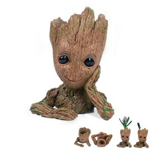 Polyrésine conteneur Bébé Planteur Stylo Conteneur Les Gardiens de La Galaxie Arbre Homme Fleur <span class=keywords><strong>pot</strong></span> <span class=keywords><strong>avec</strong></span> Trou Figurines Modèle Jouet - Product Image 4