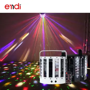 ENDI trending hot products led Butterfly lazer club lights with Ultra-high brightness 9 color beads for dj disco and party