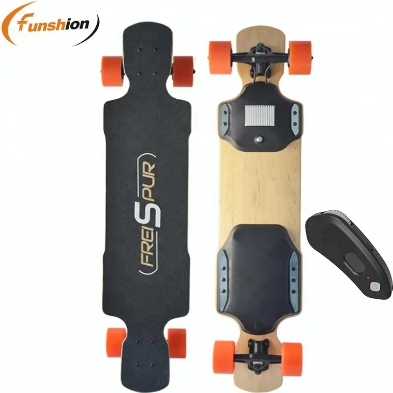 Çift mekanizmalı elektrikli kaykay tekerlekleri longboard Hub Motor Elektrikli kaykay