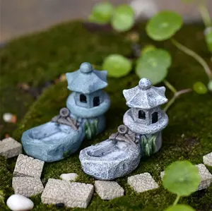 Vintage Artificial Pool <strong>Tower</strong> <strong>Miniature</strong> House Fairy Garden Home Decoration Mini Craft Micro Landscaping Decor - Product Image 1