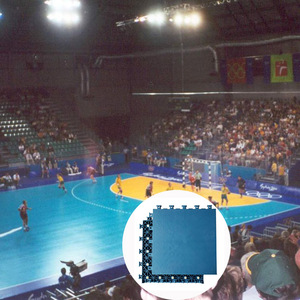 ZSFloor de enclavamiento elástico plano PP mat para Cancha de balonmano portátil suelo balonmano piso - Product Image 5