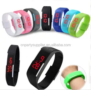 Jam Tangan Layar Sentuh LED Silikon 2020, Jam Tangan Digital Led Gelang Olahraga