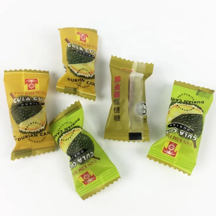 OEM personalizado de embalaje de alimentos de plástico sello de calor claro pequeño embalaje de caramelos de gelatina, bolso barra de energía de embalaje