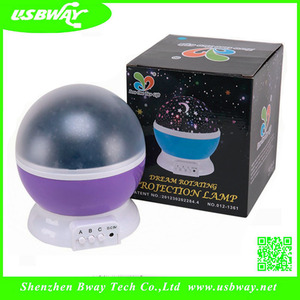 <span class=keywords><strong>Luna</strong></span> y estrella de luz con <span class=keywords><strong>la</strong></span> línea de USB para dormir del bebé,Lámpara de Luz Nocturna Rotary Estrella <span class=keywords><strong>Luna</strong></span> Cielo Proyector - Product Image 5