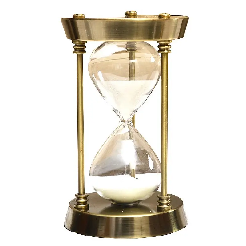 High Quality Brass Hourglass Custom Half Hour Sand Timer Clock