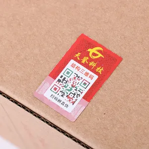 Custom Wholesale Unique AI verification Security Seal Tamper Evident Tag 3D Structure Label Anti-counterfeiting QR Code Sticker