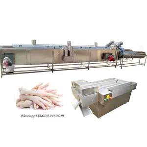 Máquina peladora de piel de pata de pollo, precio de fábrica, línea de producción de pies de pollo - Product Image 1