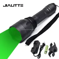 Jialitte lanterna led de alta potência f137, 3x, luz verde, caça