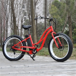 Meilleur 48V 750W gros pneus 26 pouces étape-à travers batterie E vélo gros pneu dames vélo électrique <span class=keywords><strong>2021</strong></span> - Product Image 5