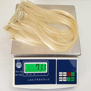 Dropshipping 22 "260g Ash Blonde <span class=keywords><strong>Bellami</strong></span> Triple de Lujo Doble Dibujado Trama Ombre dos tonos clip en <span class=keywords><strong>extensiones</strong></span> de cabello - Product Image 4
