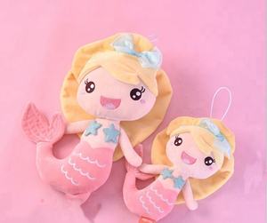 Chica de dibujos animados suave peluche sirena promoción llavero lindo sirena llaveros - Product Image 5