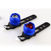 Aluminum Alloy LED Bicycle Light Front, Rear and Tail LED Bike Light (Battery included)