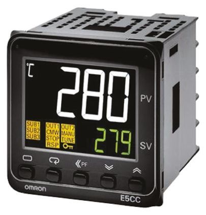 OMROM E5CC Digital Temperature Controller USB Plastic Material OEM Support 1 Year Warranty IP43 Rated Industrial Use