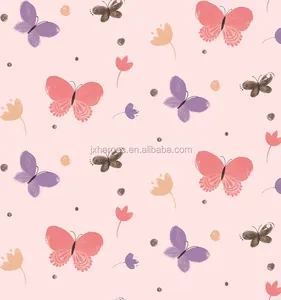 Beautiful Butterfly Design Non Woven Cartoon Children Wallpaper