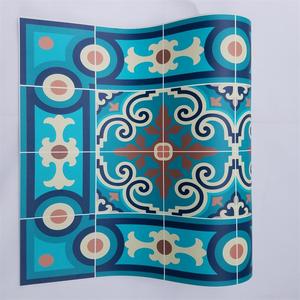 Tapis de sol en vinyle avec imprimé UV, noir et blanc, 1 pièce, pour cuisine et salon - Product Image 2