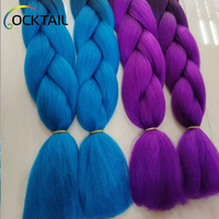 Échantillon Gratuit 120 Couleurs Tresses Jumbo Africaines Box Senegal Twist Ombré Cheveux à Tresser 24'' 48'' 100g Toutes Couleurs en Stock