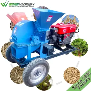 Weiwei Jerami Rumput Crusher Kayu dan Hammer Mill Multifungsi untuk Memotong Kayu