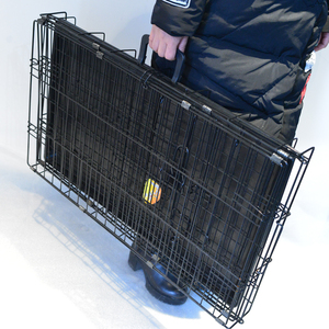 <span class=keywords><strong>Cage</strong></span> pour chien en métal, écologique, avec revêtement en poudre, portable, durable, facile à assembler, plusieurs tailles, pliable - Product Image 6