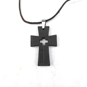 Christ Design Black Cross Pendant Energy Scalar Quantum Pendant