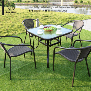 Oferta: Juego de Muebles de Exterior Impermeables para Patio, Piscina, Jardín, Restaurante, con Sombrilla y Sillas, Estilo Comercial para Hoteles - Product Image 6