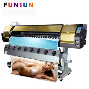 1.8 m 1440 dpi platte bed uv printer hybrid uv printer