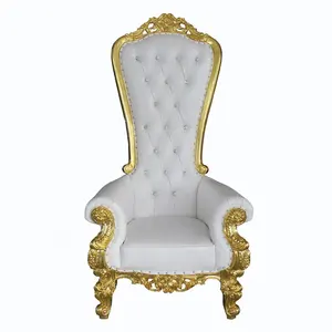 Vente en gros de chaises modernes à dossier haut pour mariage, location de canapés pour les mariés, pour les repas dans un hôtel, royal et abordable