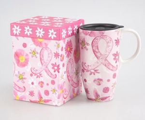 Tasse à café en céramique avec logo personnalisé promotionnel tasses en céramique avec couvercle, 17oz - Product Image 3