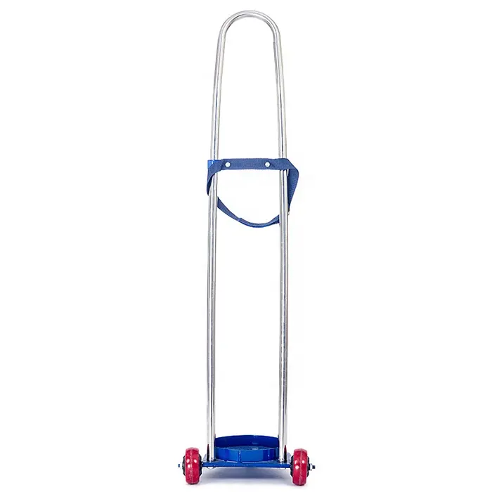 Medical Stainless Hospital Emergency 5L Use Oxygen Cylinder Trolley