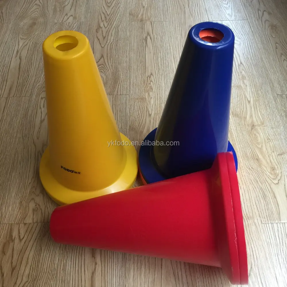 FODO SPORTS OEM factory 15" Plastic marker cone sports disc cone agility cone soccer training accessories