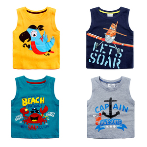 Bébé Boutique Vêtements Bébé garçon Dessin Animé Mignon Impression Softshell Extérieure <span class=keywords><strong>Gilet</strong></span> Matelassé - Product Image 2