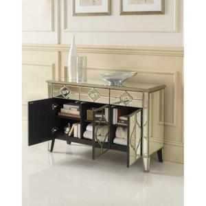 Consola <span class=keywords><strong>de</strong></span> forma <span class=keywords><strong>de</strong></span> pasillo <span class=keywords><strong>de</strong></span> cristal <span class=keywords><strong>de</strong></span> diamante, aparador con espejo, mesa <span class=keywords><strong>de</strong></span> armario <span class=keywords><strong>de</strong></span> TV - Product Image 3