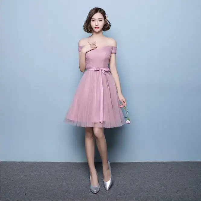 LN0163Q summer bandage wedding dress fashion mesh prom dress Bridesmaid dress