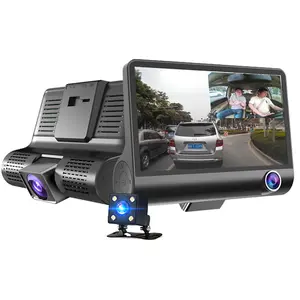 4.0 ''3 Cách Car DVR Video Camera Ghi Phía Sau Xem Tự Động Registrator Với Hai Máy Ảnh Dash Cam DVR Kép ống kính Blackbox