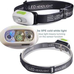 <span class=keywords><strong>Lampe</strong></span> <span class=keywords><strong>frontale</strong></span> XPE à Led avec capteur, Rechargeable par Usb, lumière ultra-brillante, <span class=keywords><strong>pas</strong></span> <span class=keywords><strong>cher</strong></span>, idéale pour la course à pied - Product Image 3