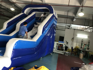 2017 vendre tres bien <span class=keywords><strong>toboggan</strong></span> bleu aquatique avec une <span class=keywords><strong>petite</strong></span> piscine PVC matériel directement de l' usine - Product Image 2