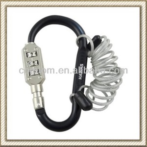 Grande Taille <span class=keywords><strong>3</strong></span> Chiffres Mousqueton Cadenas à Combinaison avec Corde - Product Image 1