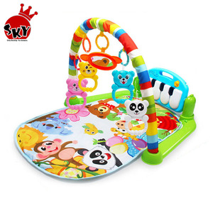 3 in 1 tappetino da gioco per bambini giocattoli da palestra per bambini sonagli di illuminazione morbida giocattoli musicali per bambini giocattoli educativi gioca <span class=keywords><strong>a</strong></span> pianoforte palestra regali per bambini - Product Image 3