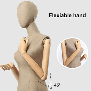 Tianxxinji-Mannequin <span class=keywords><strong>femme</strong></span> Vintage, aspect Torso, en tissu recouvert, pour exposition de vêtements, fenêtre - Product Image 2