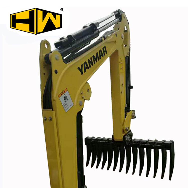 HONGWING Attractive Price Mini Excavator Mechanical Rake Rake Excavator